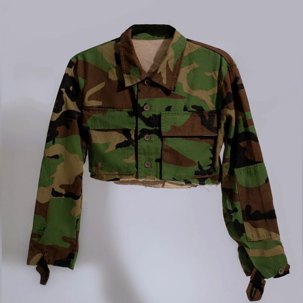 CroppedCamo Utility Jacket